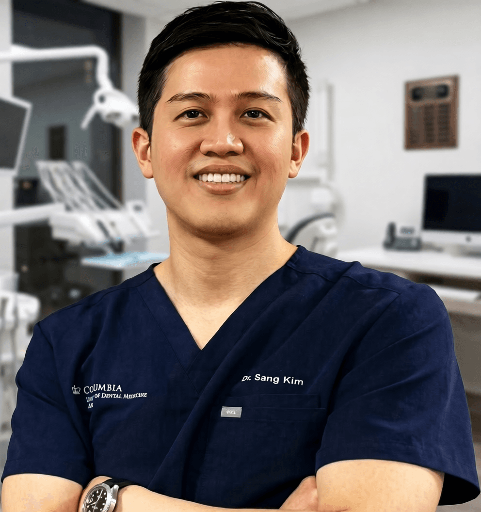 Portrait of Dr. Sang Kim, DMD, lead dentist at Bridgewater Dental Center